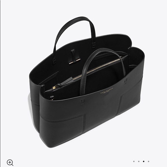 TORY BURCH | BLOCK-T TRIPLE-COMPARTMENT TOTE - Picture 3 of 7